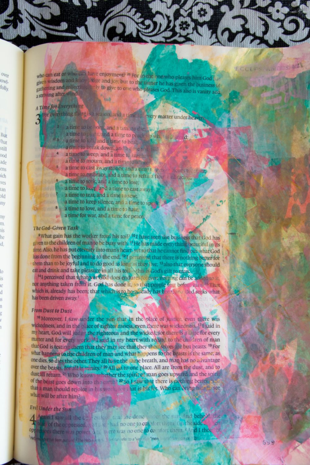 Bible Journaling with Acrylic Paint 
