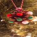 Pom Pom Pinecone Christmas Tree Ornament Featured Image