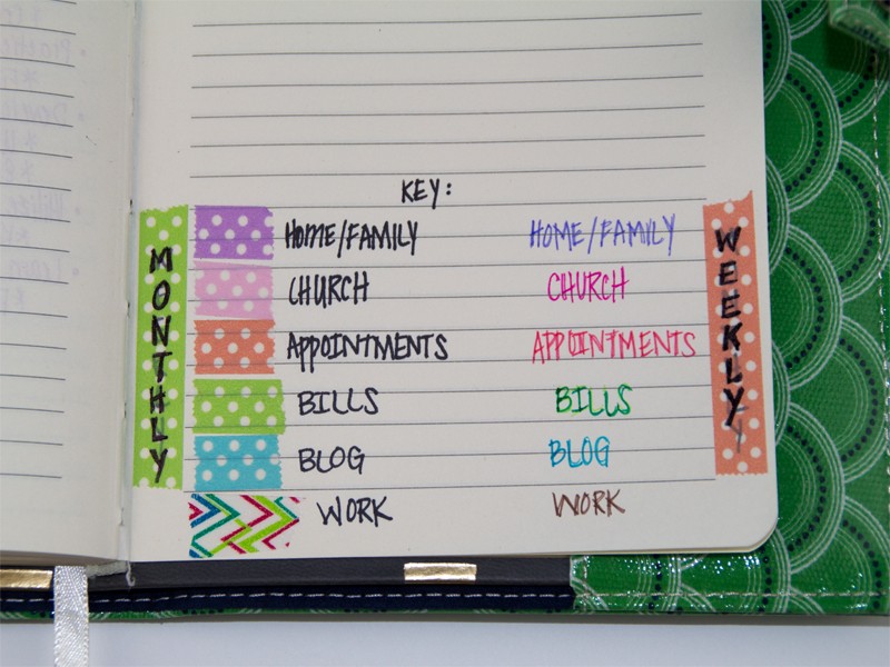 How to Organize Your Planner with Washi Tape 8