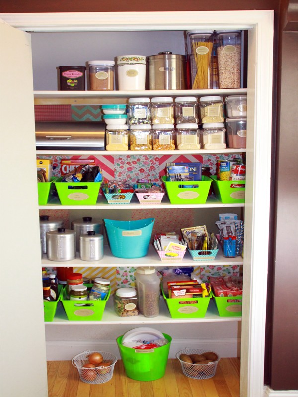 Budget Friendly and Colorful Pantry Makeover