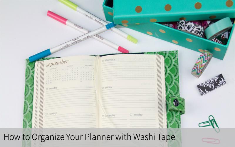 How to Organize Your Planner With Washi Tape