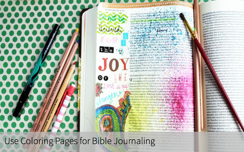 Use Coloring Pages for Bible Journaling