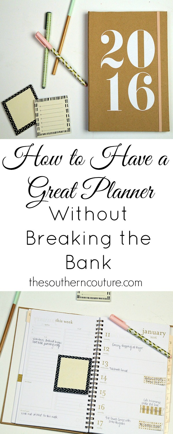 Having a functional and organized planner that works for you and your family doesn't have to cost a fortune. You can make a more affordable one work too with these life-changing tips from thesoutherncouture.com. 