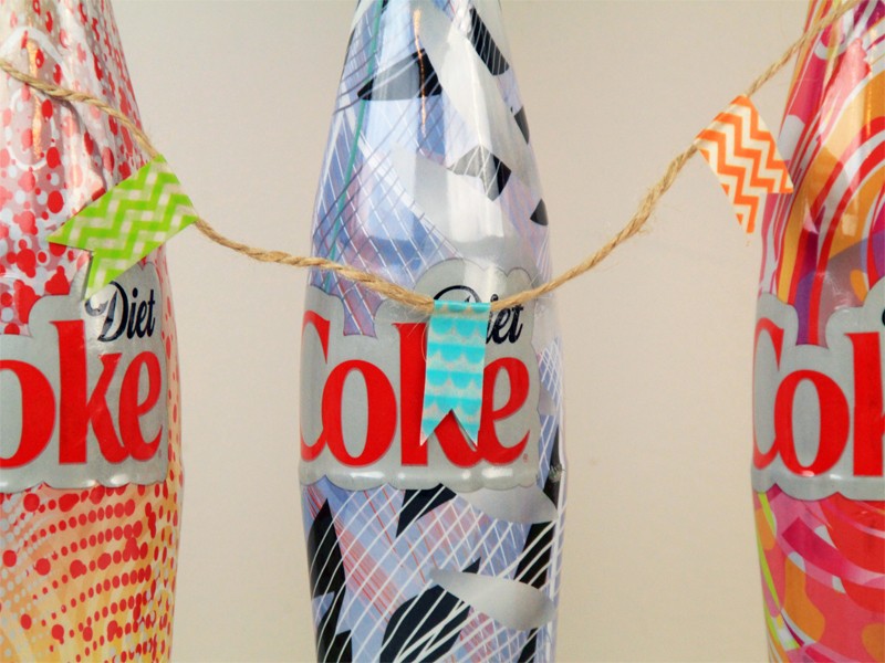 Personalized Place Settings Using Washi Tape and Paper Straws