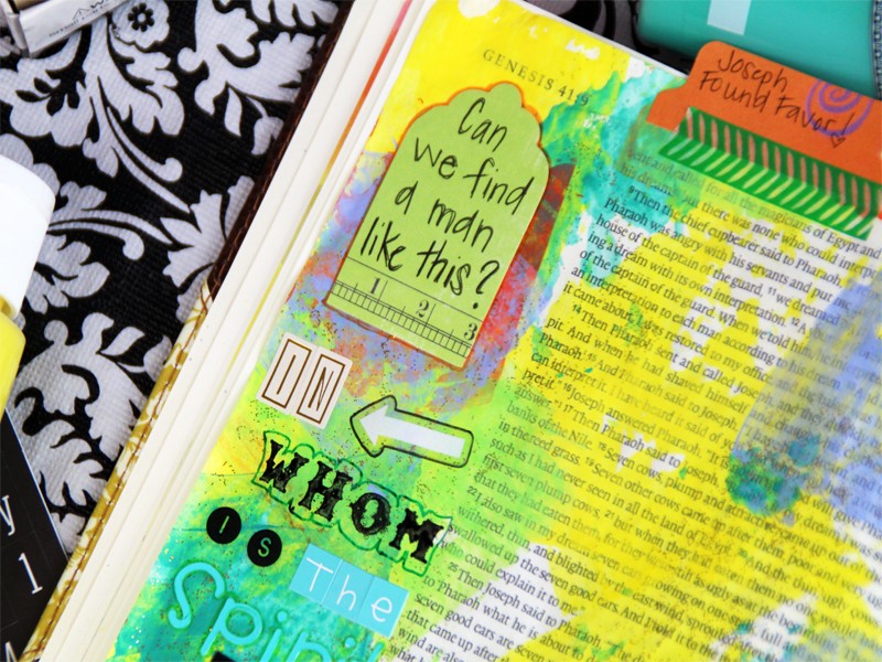 Using Acrylic Paint for Bible Journaling