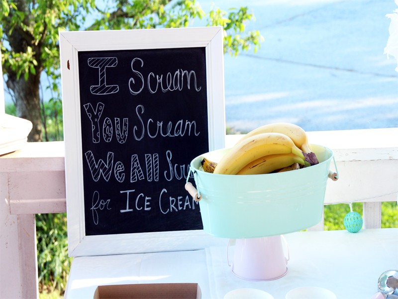 Banana Split Ice Cream Party Bar