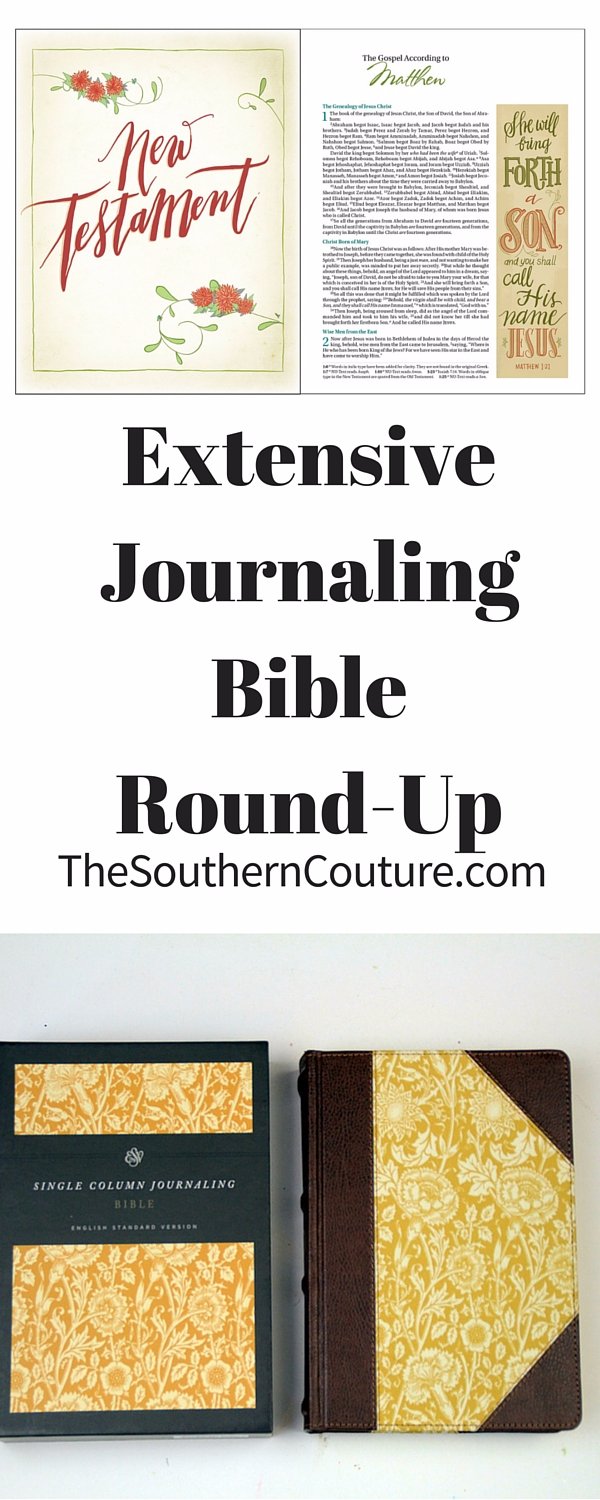 Not sure which journaling Bible you would like to choose? Check out this COMPLETE and EXTENSIVE journaling Bible round-up to get you on the right way and get yours ordered TODAY!