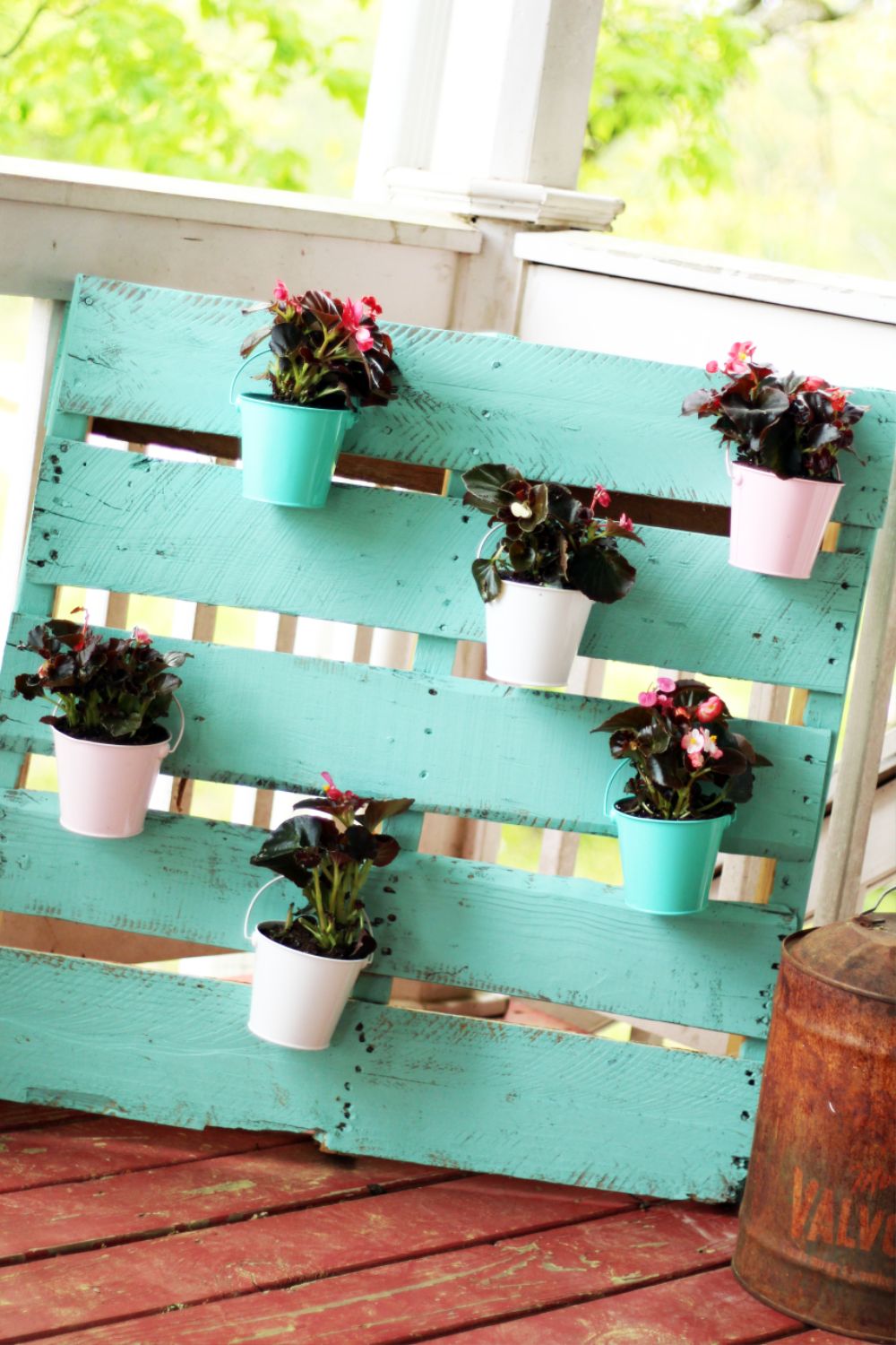 Upcycled Pallet Turned to Outdoor Planter