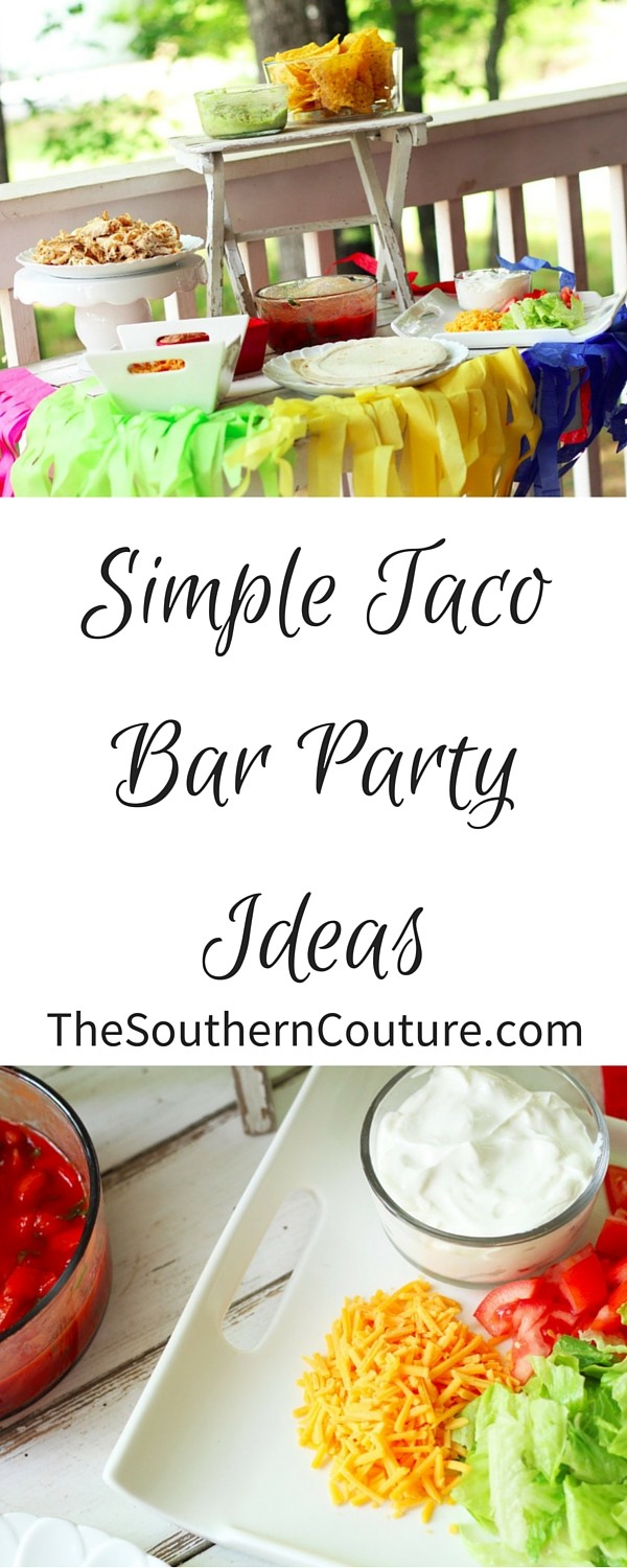 Get your guests ready for a game night with these SIMPLE Taco Bar Party Ideas. Get all the tips for a short cut to make it even easier for you. 