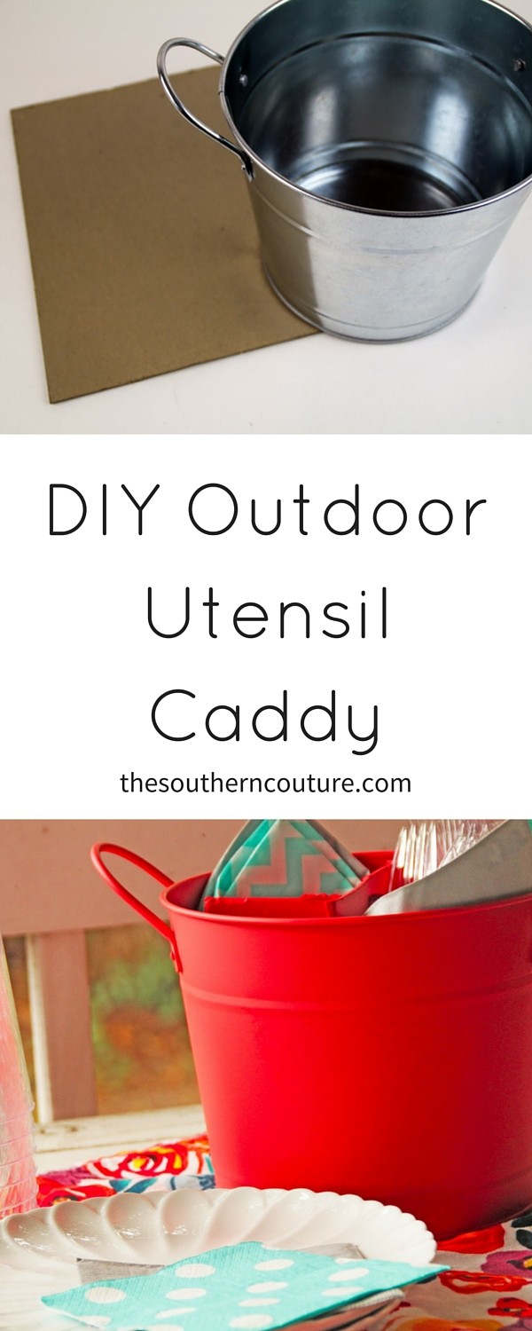 Get yourself organized and ready for guests to arrive this summer with this DIY Outdoor Utensil Caddy. The bright POP of color is just adorable and perfect to reuse as an organizer in your house as well even after the party. Get the full tutorial NOW!