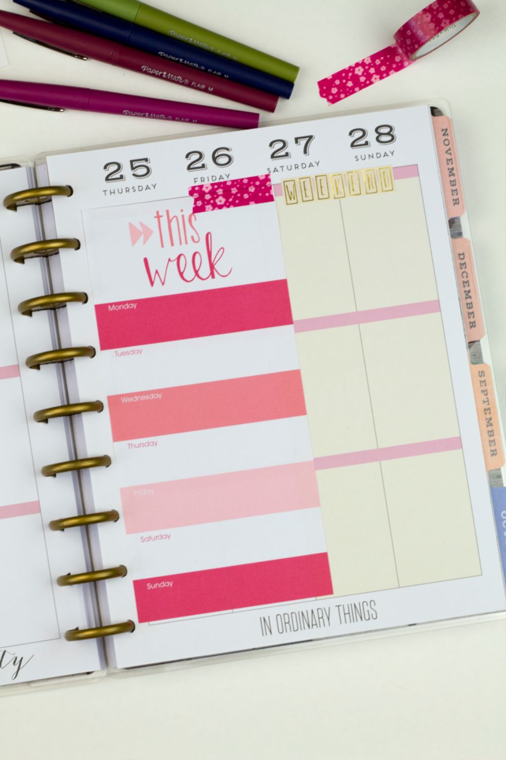 Tips for Back to School Planner Organization Collage