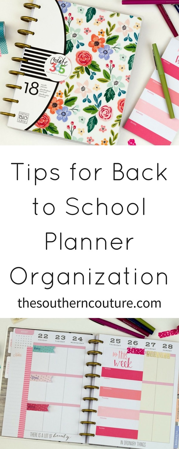 Get yourself ready and prepared for school with these tips for back to school planner organization. I absolutely love my planner and being able to keep everything organized in my life. 