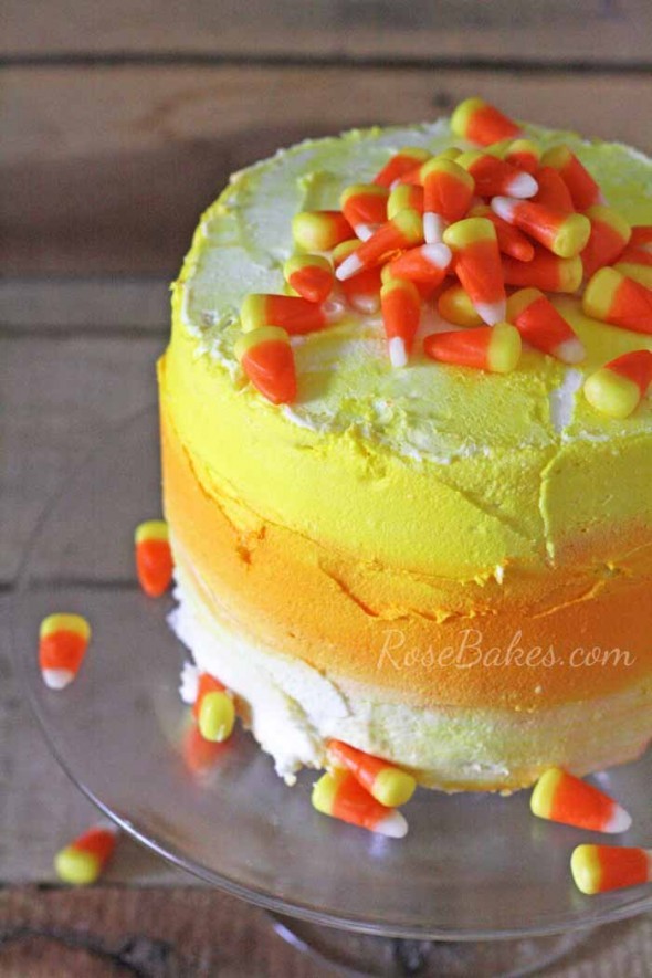 Ombre Candy Corn Cake 
