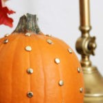 Decorating Pumpkins Using Thumb Tacks