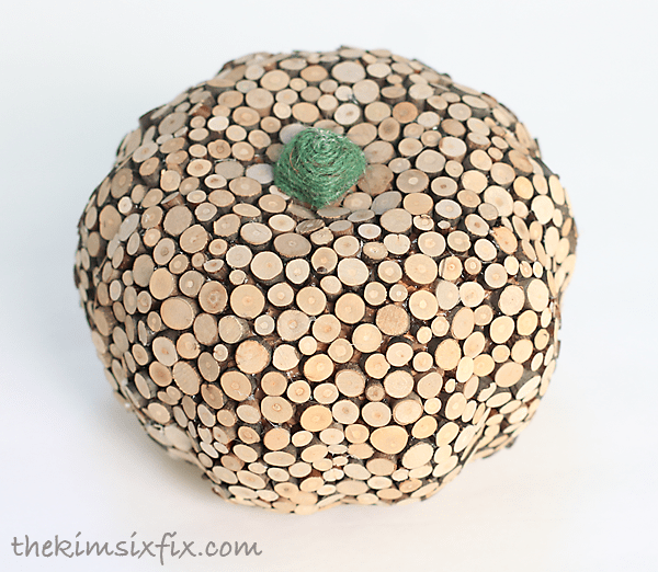 DIY Wood Slice Pumpkins 