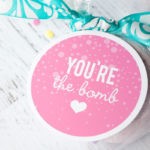 Bath Bomb Tutorial and Printable Gift Tag