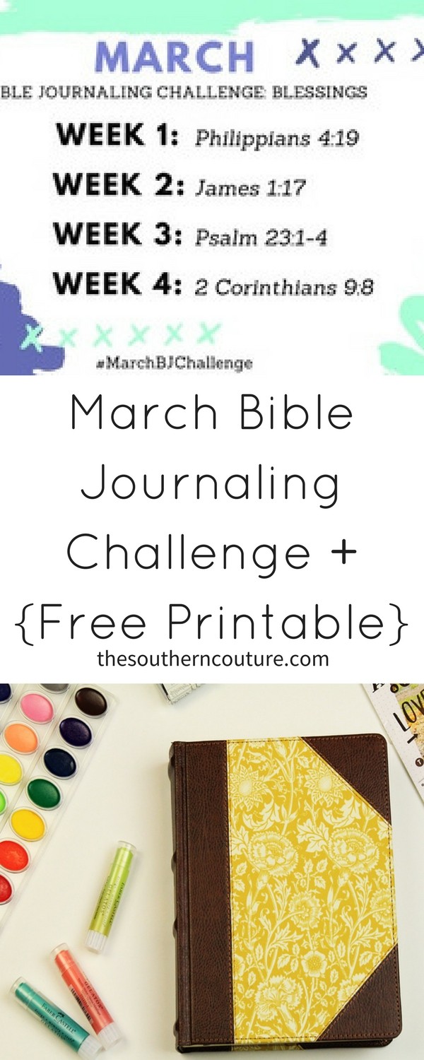 Set your focus on the blessings in your life this month with this March Bible Journaling Challenge that even comes with a FREE printable. Come print yours now!