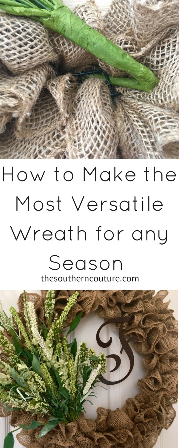 Learn how to make the most versatile wreath for any season with just a few supplies and an easy tip that only takes a few minutes to complete.