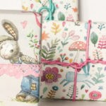 Watercolor Bunny Gift Wrap for Easter