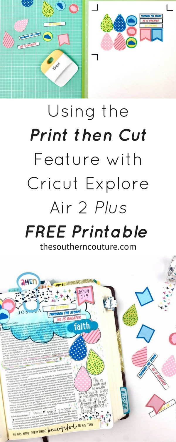 Cut out any design you please and learn how to using the print then cut feature with Cricut Explore Air 2 plus FREE printable. Come print yours NOW!