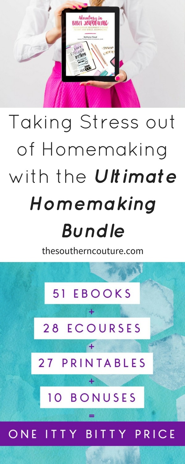Make a commitment to taking stress out of homemaking with the Ultimate Homemaking Bundle that is only here for a LIMITED time. Grab yours NOW before it's gone!