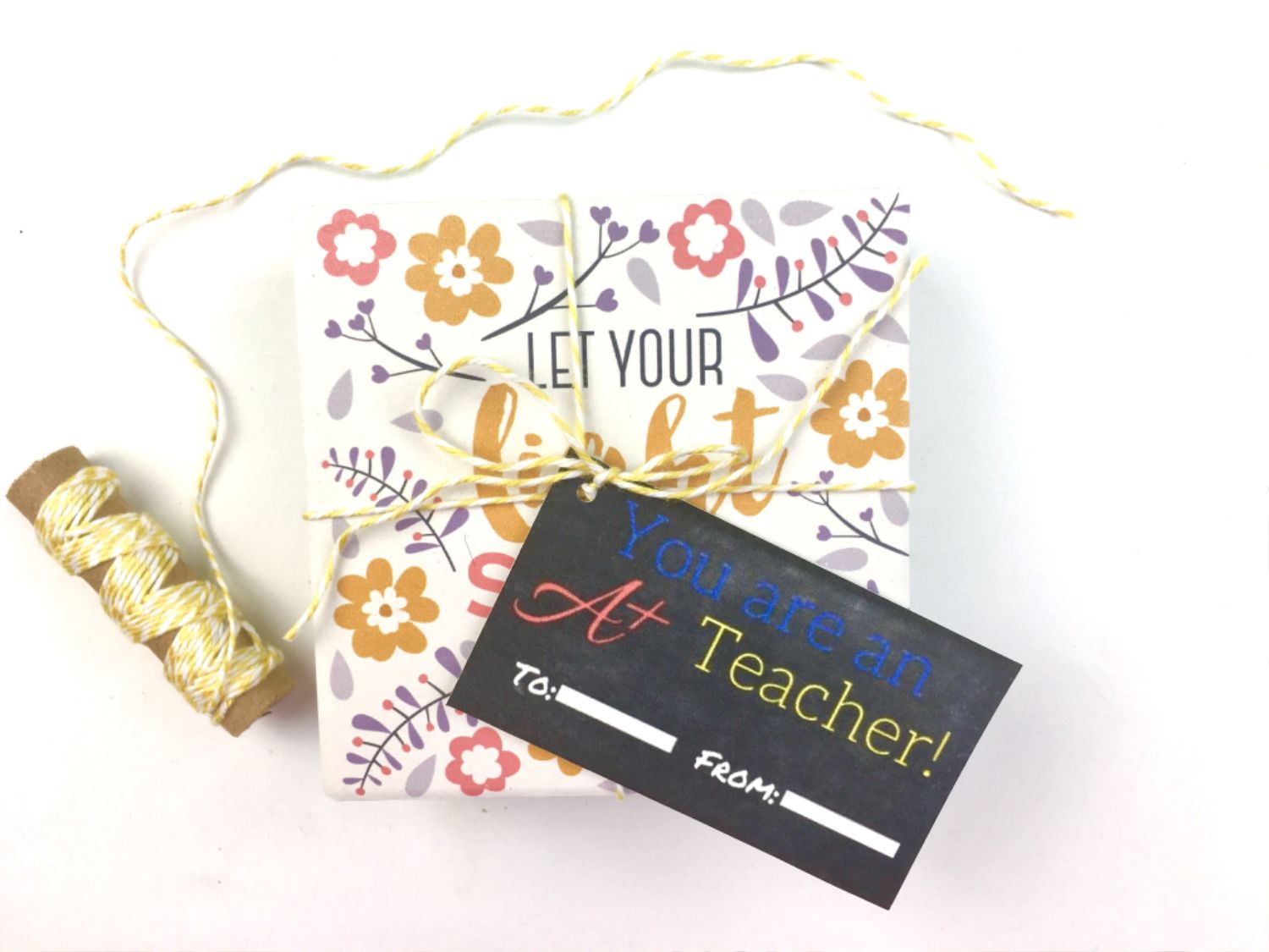 End of School Year Teacher Gift Ideas Plus FREE Printable Gift Tag 