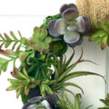 How to Make the Easiest Faux Succulent and Moss Wreath