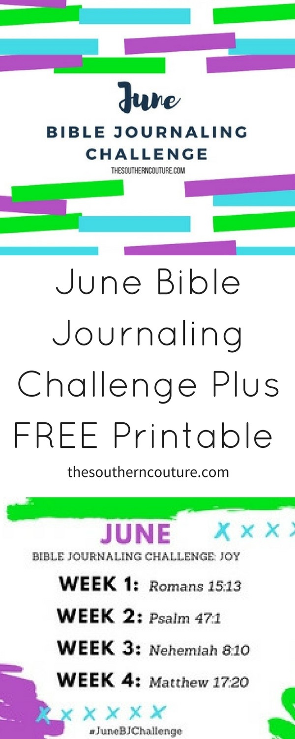 Summer brings sunshine and fun which means the Bible has something to say about joy. Let's focus there using this June Bible Journaling Challenge plus FREE printable. Come print yours NOW!