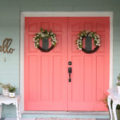Front Door Makeover Using Bright Paint and No Prep Needed