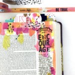 How to Use Acrylic Paint with Baby Wipe Technique for Bible Journaling
