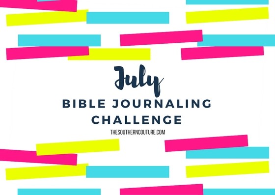 July Bible Journaling Challenge Plus Free Printable 