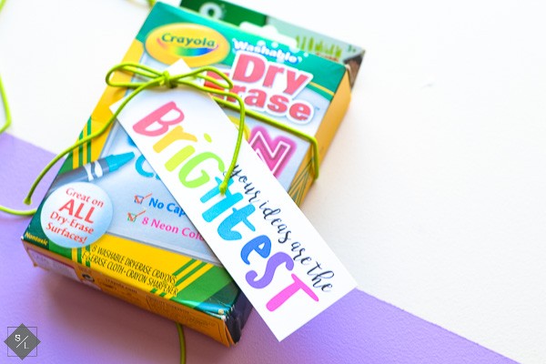 Back to School Gift Idea with Printable Gift Tag 