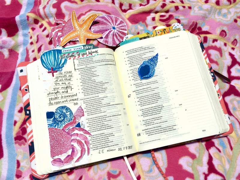 Good-bye to Summer with some Bible Journaling Memories 