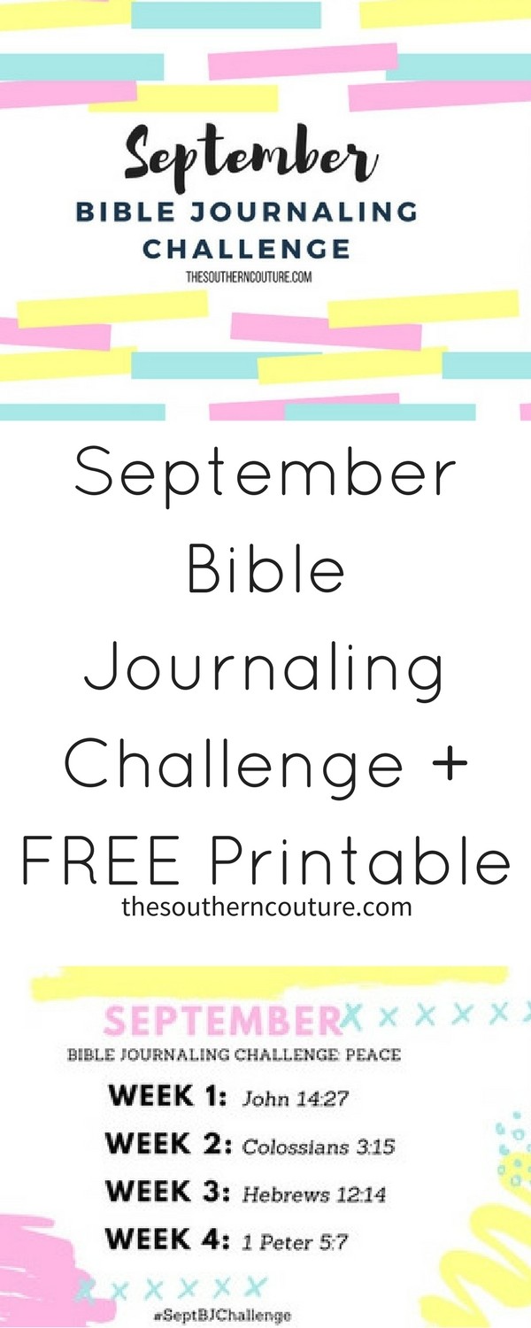 We all could use some peace in this life and comfort with so much chaos. Let's study peace this month with the September Bible journaling challenge plus free printable. 