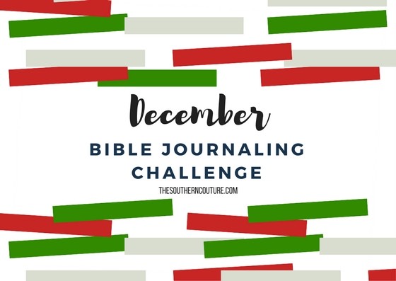 December Bible Journaling Challenge Plus Free Printable 