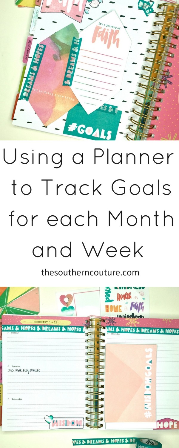 I'm showing you today how I'm using a planner and Illustrated Faith devotional kit to track goals this year and see what God's word has to say about goals. 
