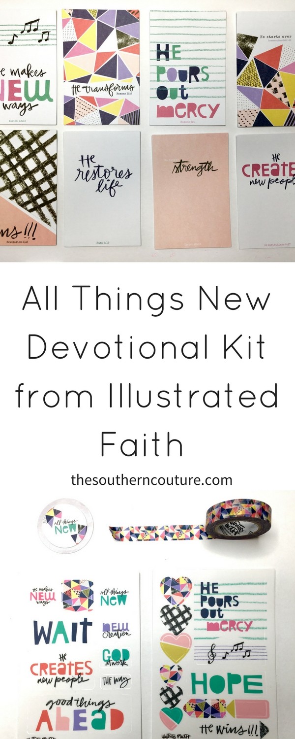 The start of a new month can only mean one thing. The All Things New Devotional Kit from Illustrated Faith is now here and ready for your journaling Bible. Join me this month for a fresh start with all things new. 