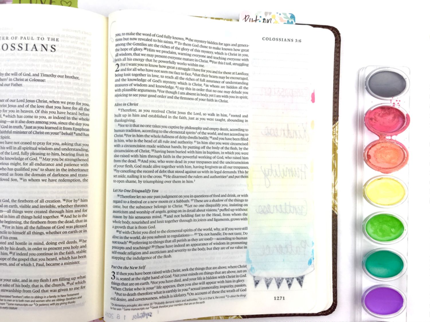 How to Use Gesso for Prepping Journaling Bible Pages 