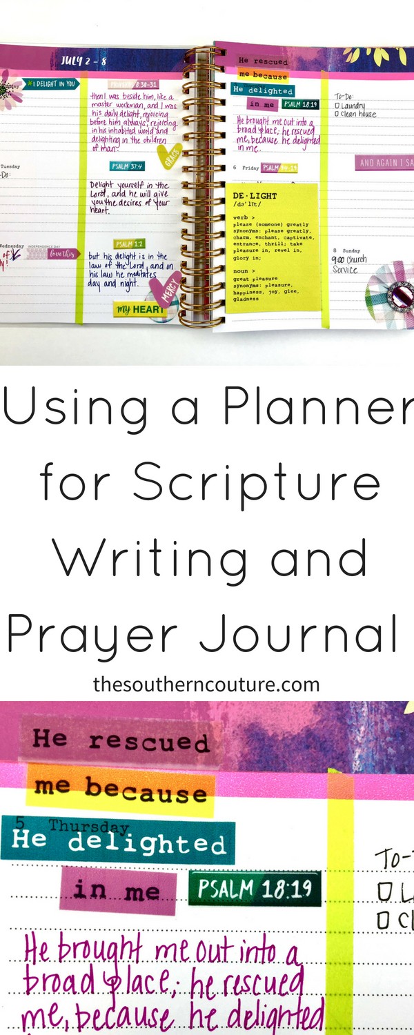 Check out how I'm using a planner for scripture writing and prayer journal with a complete tutorial of how to make your weekly layout.