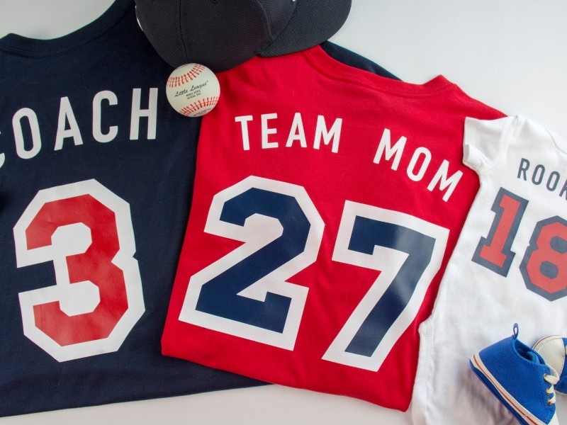 Customized Family Collection of Baseball Shirts Using the Cricut Maker -  Southern Couture