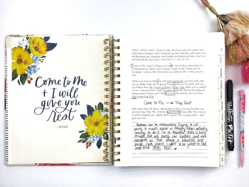 Simple Organization and Planner Ideas using a Devotional Planner