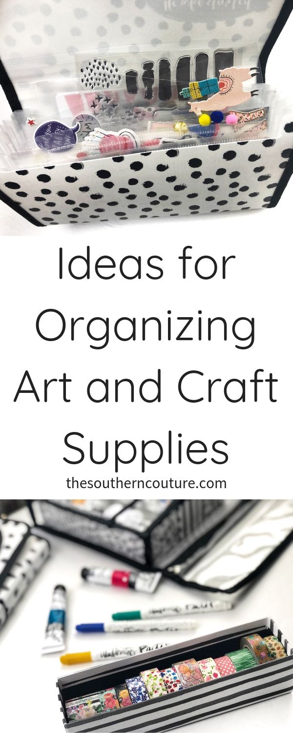 Check out these ideas for organizing art and craft supplies to make your next projects less overwhelming and lots more fun. 