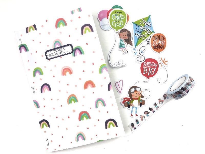 DIY Sticker Book Using Illustrated Faith's Newest Collections