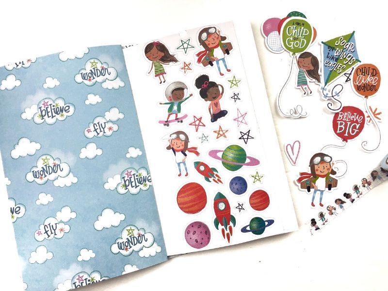 DIY Sticker Book Using Illustrated Faith's Newest Collections