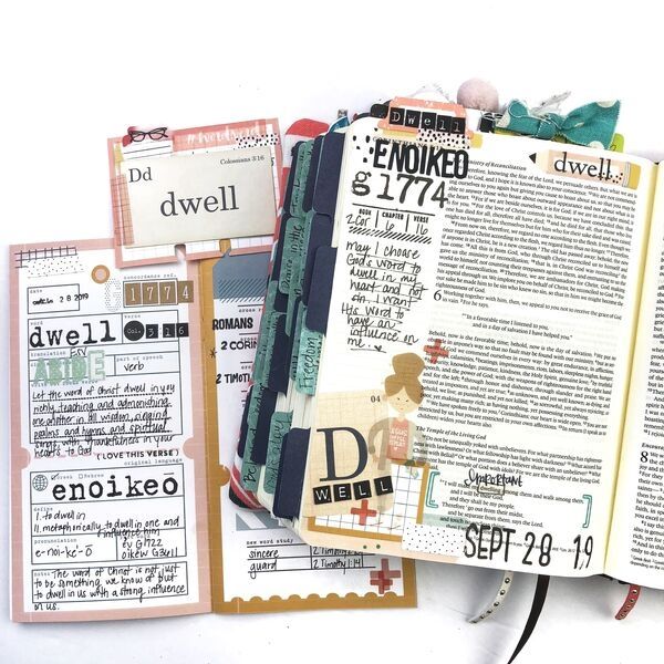 Word Nerd  Illustrated Faith Bible Journaling Kit * apileofAshes