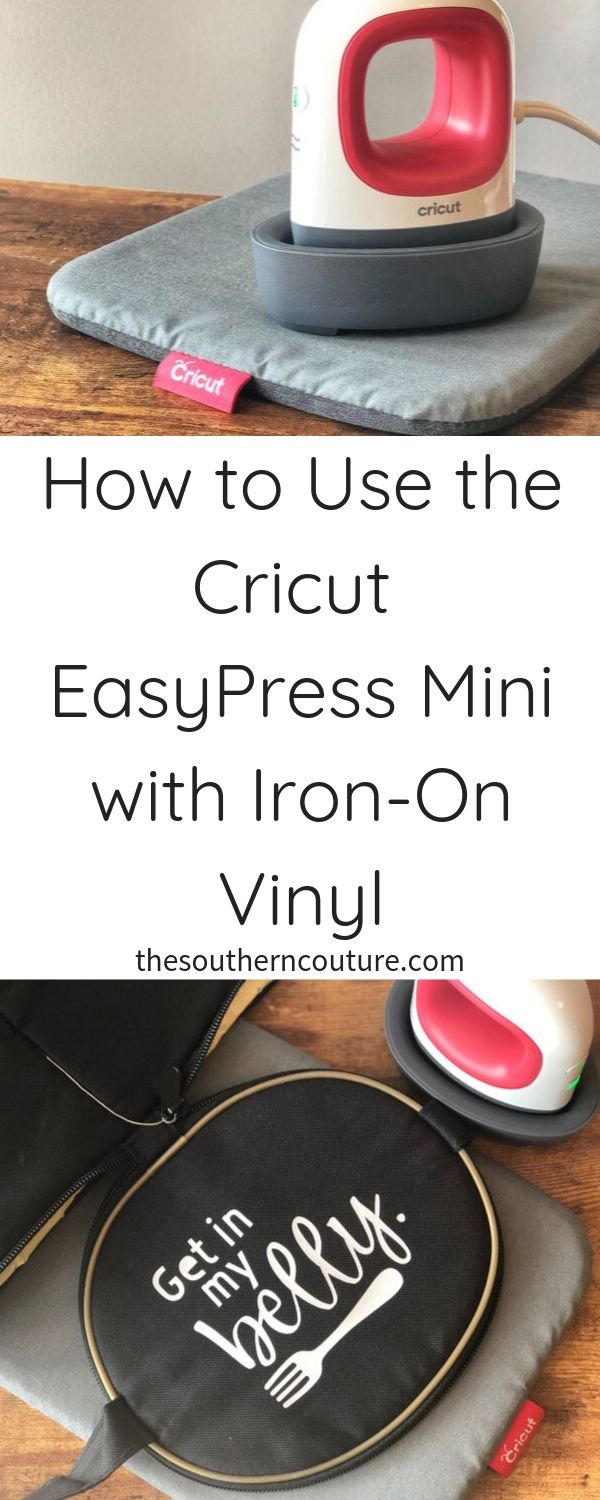 Adding Iron On Vinyl with Cricut Easy Press Mini from 30daysblog