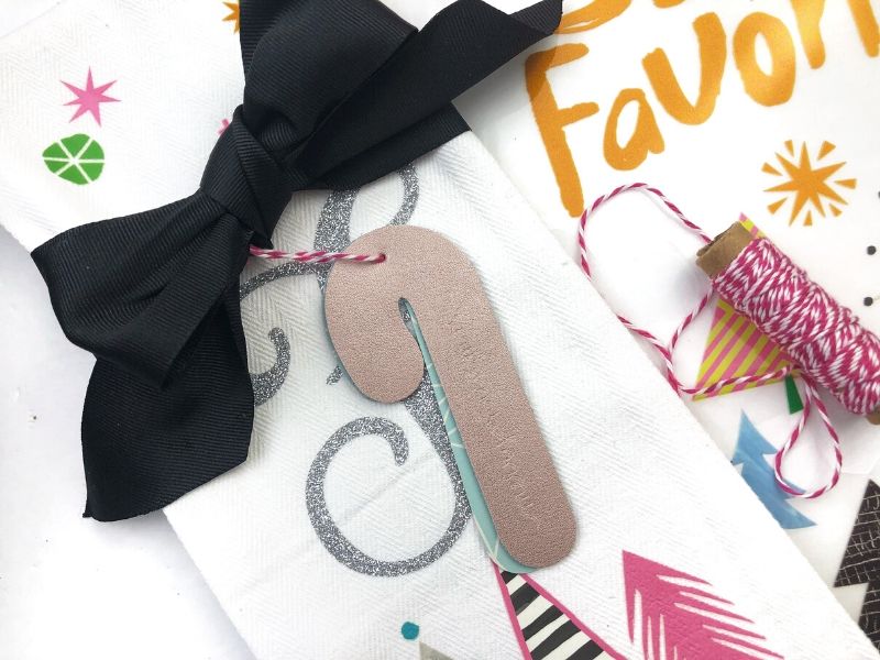 DIY Personalized Christmas Tea Towel using Cricut Maker