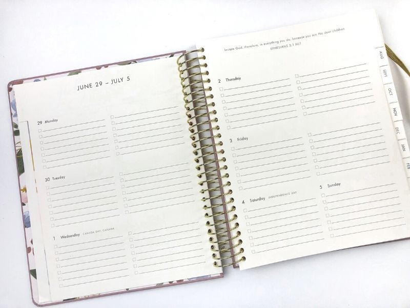 Documenting Daily Memories Using a Planner