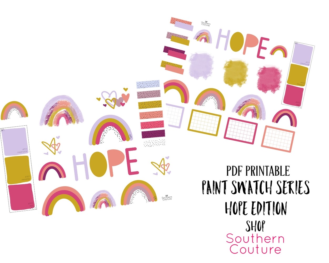 Hope Bible Journaling Process Video using New Printables 