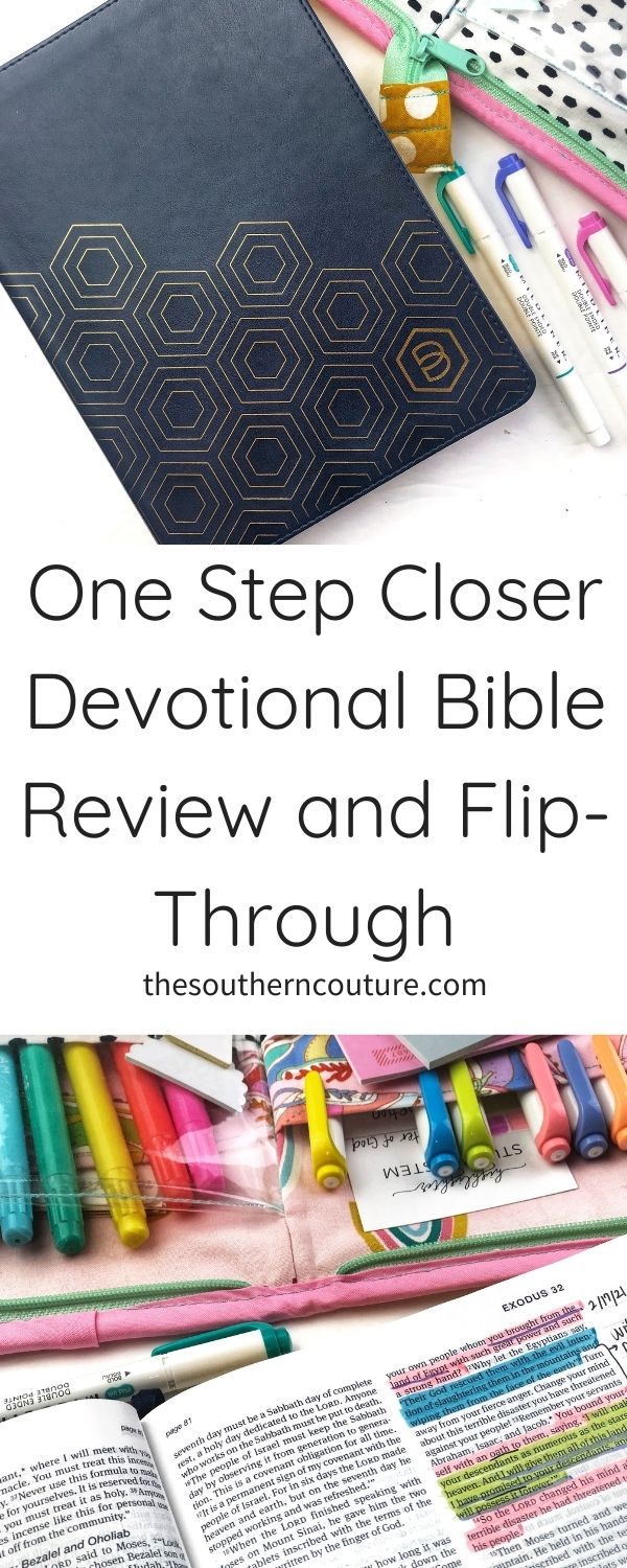 Check out this One Step Closer Devotional Bible review and flip-through that is brand new from DaySpring and Candace Cameron Bure. 
